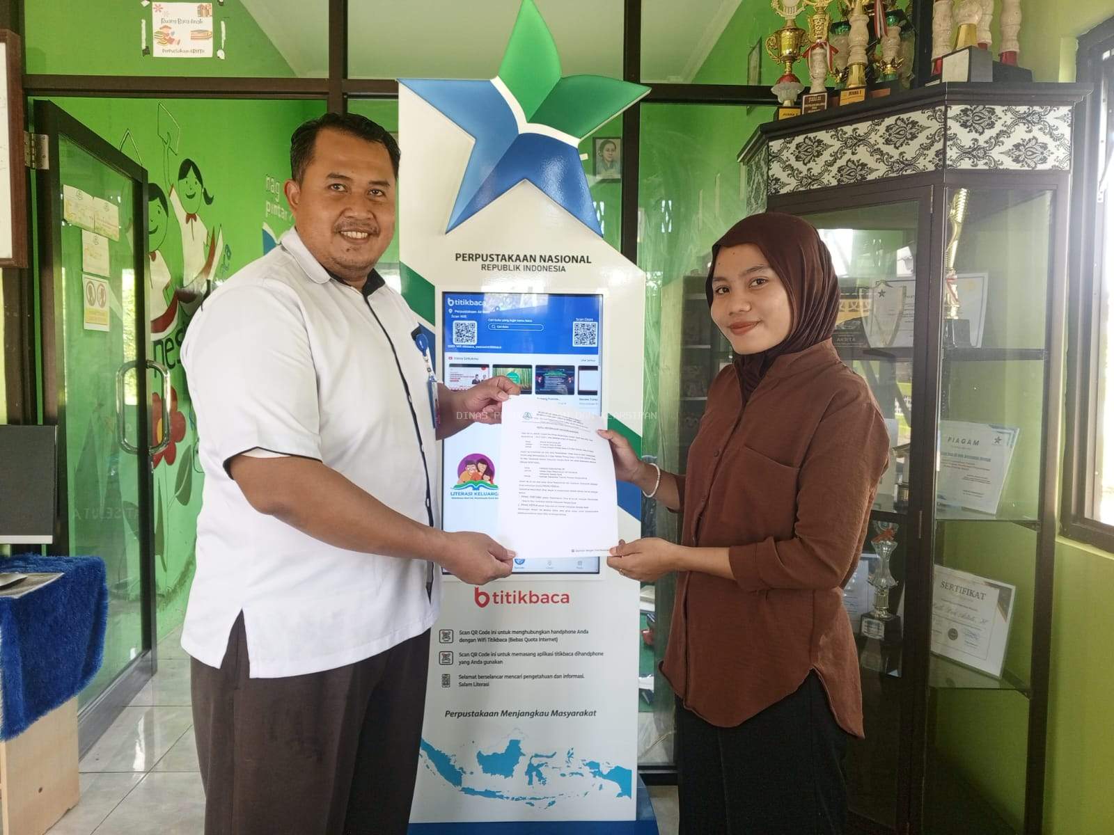 Perpusda Babar dan Pemdes Air Belo Jalin Kerja Sama