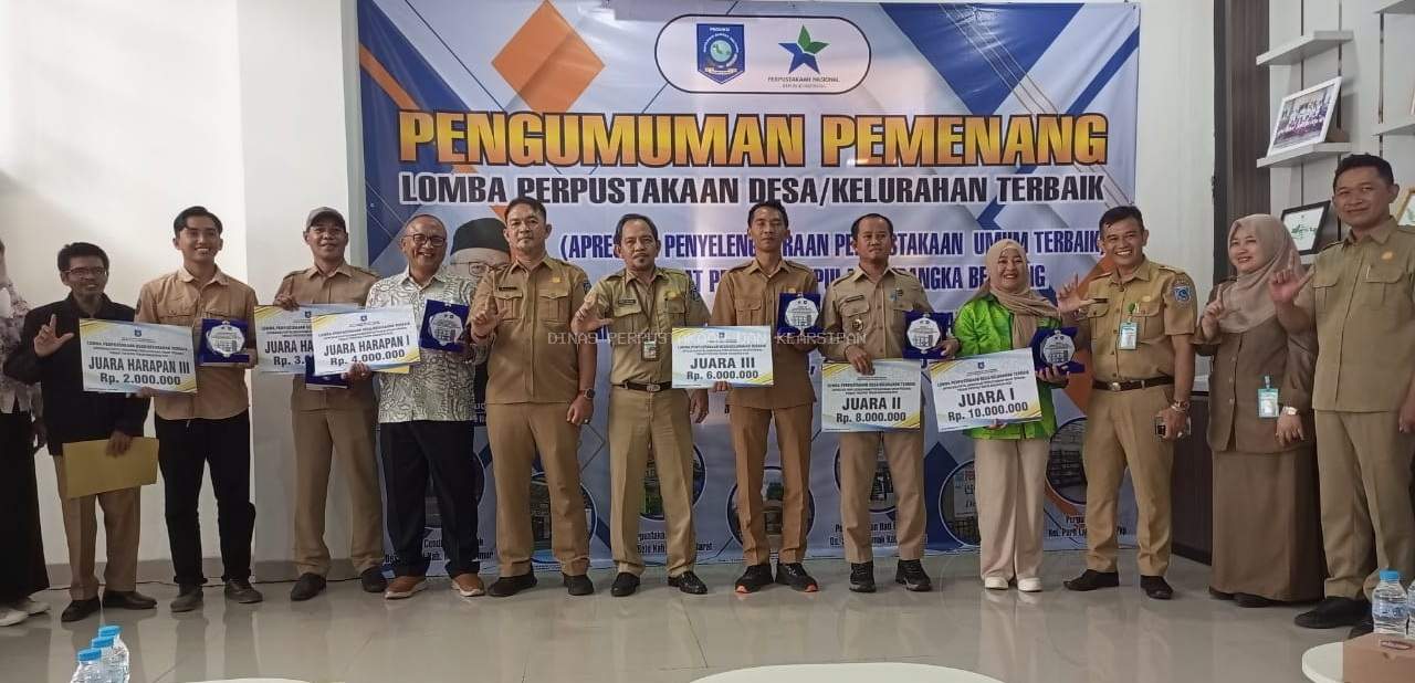 Perpustakaan Arsita Air Belo Raih Juara II Lomba Perpusdes/Kelurahan Terbaik Tingkat Provinsi Babel 2025