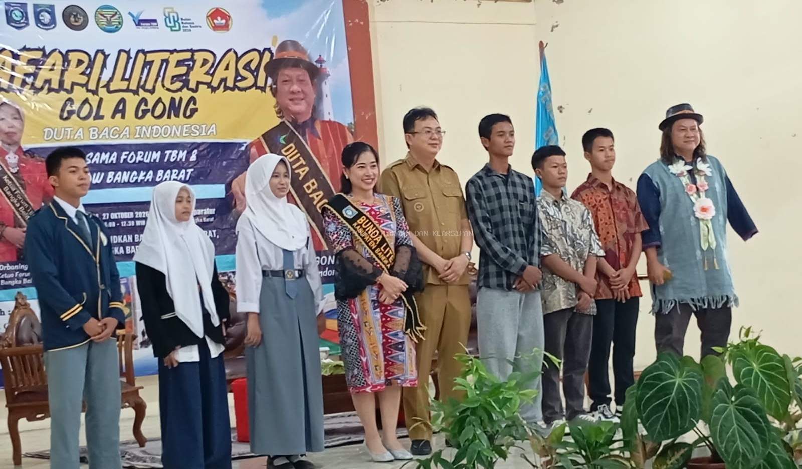 Gol A Gong Safari Literasi ke Bangka Barat, Bupati Ajak Jadikan Membaca Kebutuhan Harian